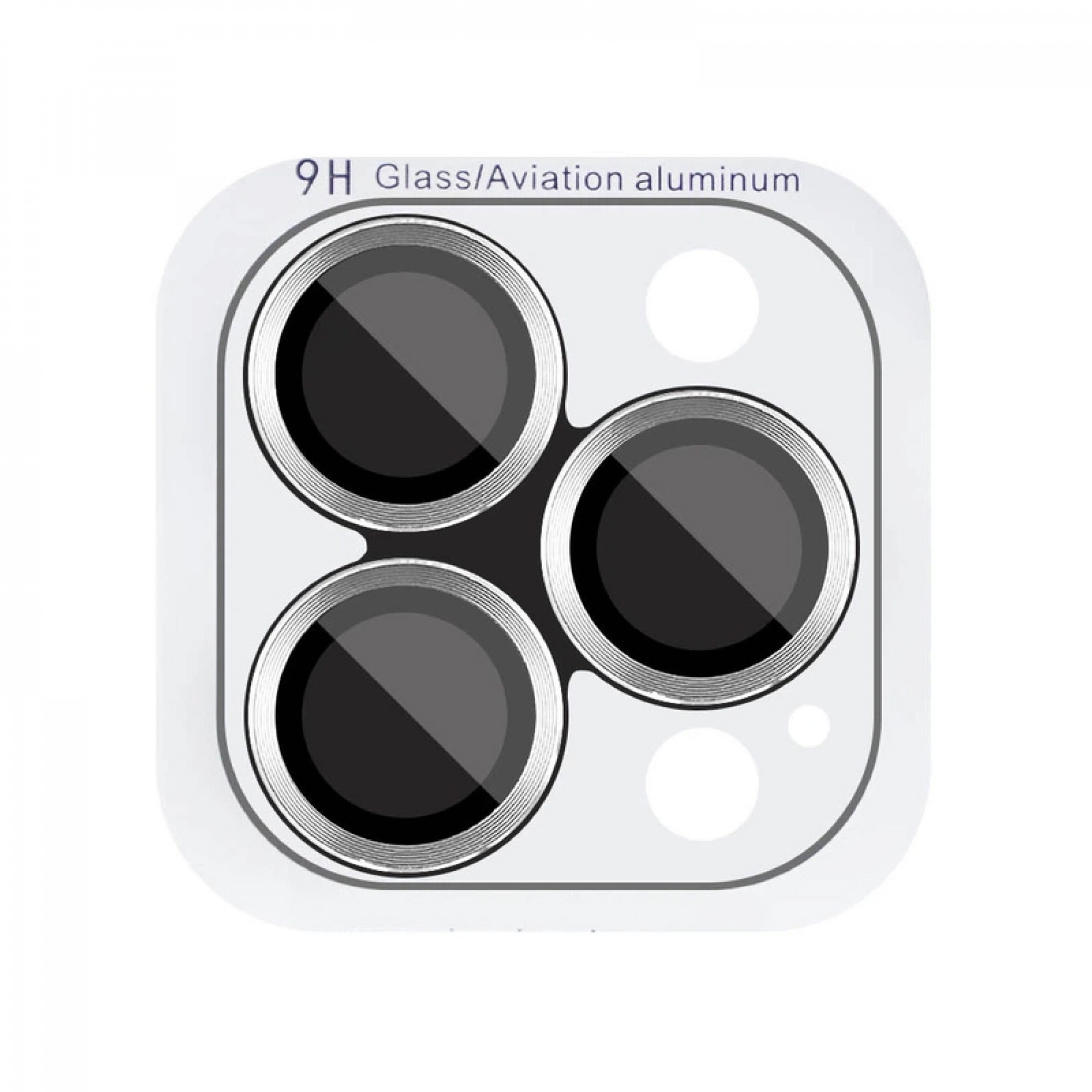 Защитное стекло Monblan для камеры iPhone 16 Pro/16 Pro Max Metal Ring Series (Silvery)